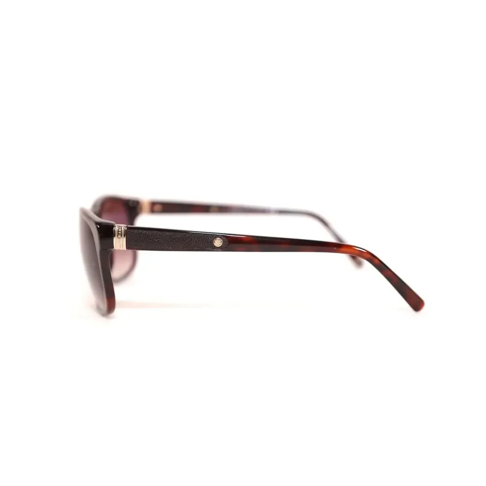 Montblanc Rectangle Men's Designer Sunglasses - Dark Brown Havana/Brown - NWT
